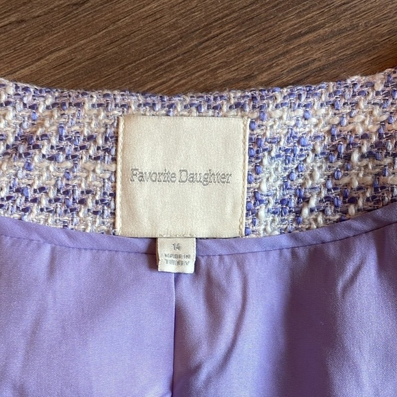 💕FAVORITE DAUGHTER💕 Dasha Top ~ Lilac Tweed 14 - Picture 6 of 7